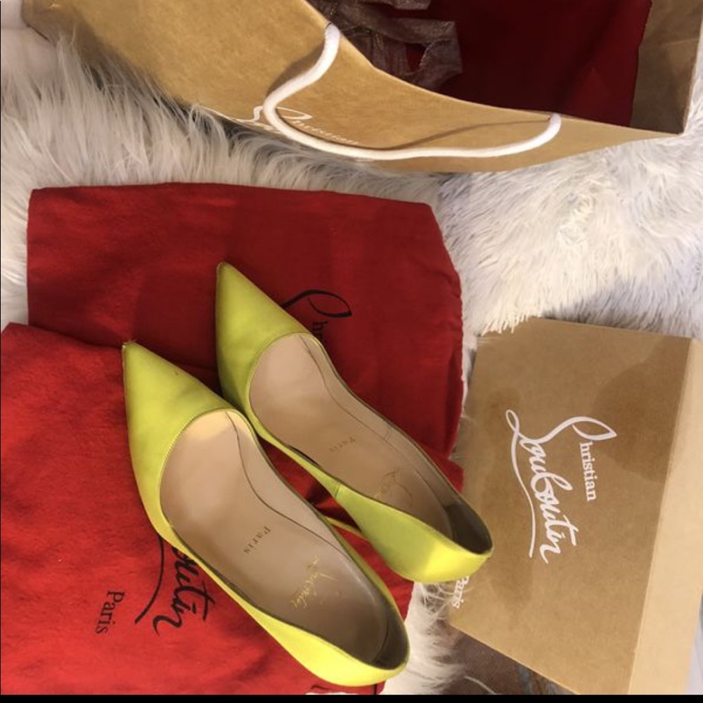 Christian Louboutins (neon)